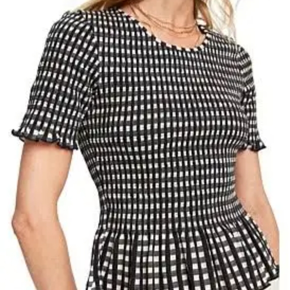 Scotch & Soda | Smocked Checked T Shirt - Picture 5 of 8